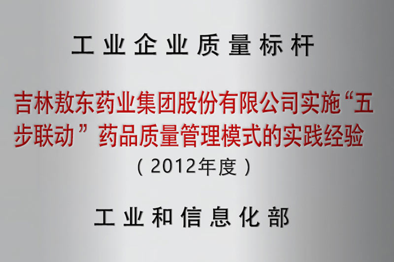 工業(yè)企業(yè)質量標桿